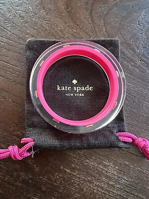 Kate Spade Hot Pink Bangle With Pouch • $9