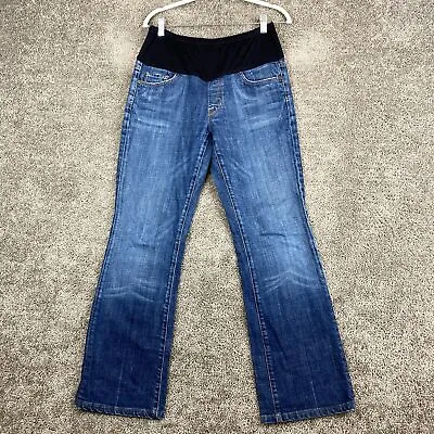 $15.16 • Buy Citizens Of Humanity Belly Panel Bootcut Jeans Maternity 34x30 Blue Pull On