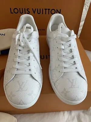 $1699 • Buy Louis-vuitton LUXEMBOURG SNEAKER ￼￼ White With Gray Monogram Discontinued US 10