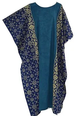 FIJI Cotton Kaftan Ladies Long Beach Cover Up Soft Cool Dress Wear Amazing New  • £24.99