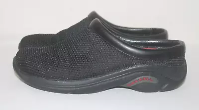 Merrell Women's Black Mesh Size 7.5 / 38 Slide Clogs Slip On Q-Form Shoes • $21.95