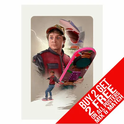 Back To The Future Bb6 Marty Mcfly Poster Print A4 A3 Size Buy 2 Get Any 2 Free • £8.97