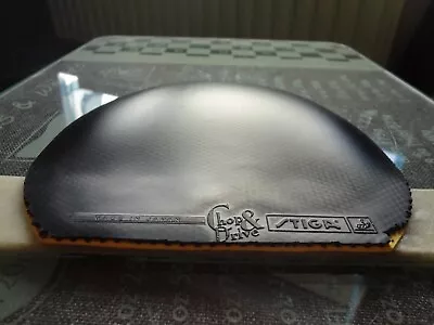 Used Table Tennis Rubber STIGA CHOP & DRIVE  W156mm X H158mm • £0.99