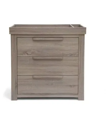 Mamas And Papas Franklin 3 Drawer Dresser & Changing Unit- Grey Wash • £300