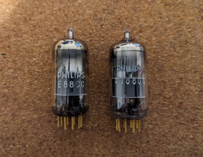 £148.06 • Buy Philips Miniwatt SQ E88CC 6922 Preamp Tubes Matched Pair
