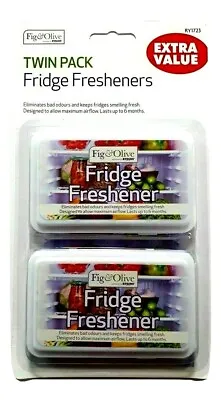 £2.49 • Buy 2 X Fridge Freshener Deodoriser Kitchen Air Remove Smell Eliminate Bad Odour New