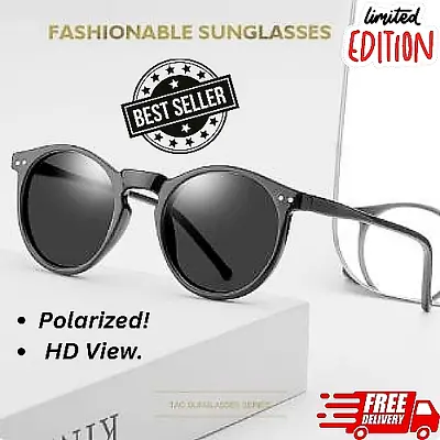 $15.94 • Buy Polarized Sunglasses For Men Me UV400 Anti-Reflective Retro Round Men Glasses