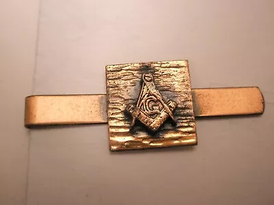 Masonic Copper Vintage Tie Bar Clip Shriner Scottish Rite Lodge • $28.49