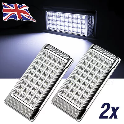 X2 6500K White LED Ceiling Cabin Lights Caravan Campervan Trailer Interior Lamp • £11.49