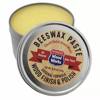 Interstate Woodworks Beeswax Paste Wood Finish & Polish - 6.25 Oz. • $14.95