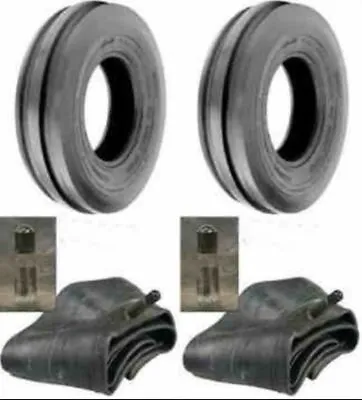TWO 350X6 350-6 3.50X6 3.50-6 FRONT 3 RIB Cub Cadet Easy Steer Tires With Tubes • $59.99