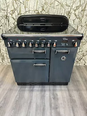 Rangemaster Elan 90 Range Cooker Anthracite Grey & Chrome Full Electric REF C72 • £1490