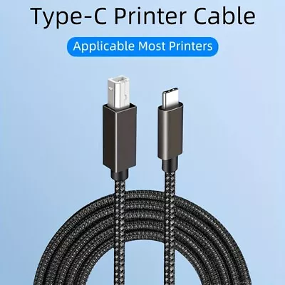 USB 3.1 Type C Male To USB2.0 B Type Male Data Cable Phone Printer Scanner Cord • $4.87