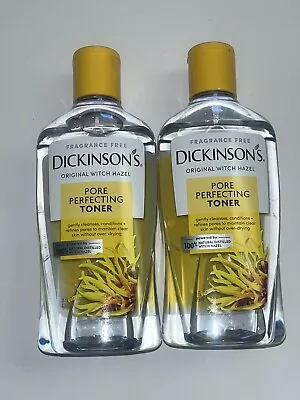 2 Dickinson’s 100% Natural 16 Oz Distilled Witch Hazel Removes Oil Purifies Skin • $9.95