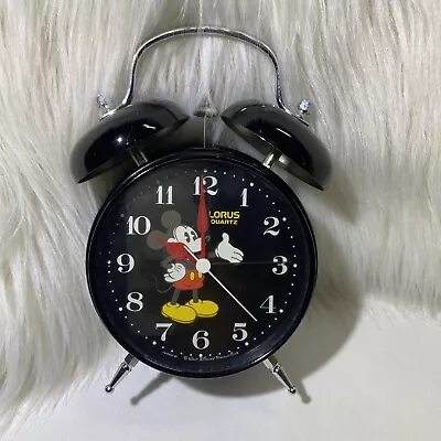 Lorus Quartz - Mickey Mouse Disney Alarm Clock FOR PARTS NO WORKS • $18.99