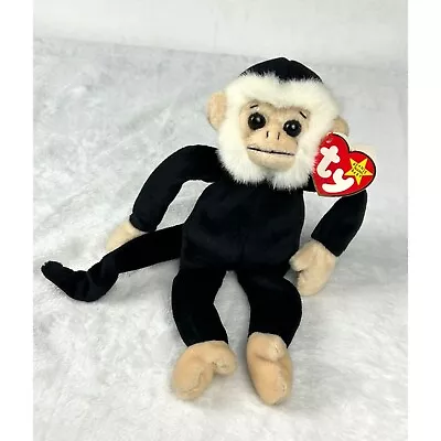 *RARE* Ty Beanie Baby Mooch The Monkey 1998 Hang Tag 1999 Tush Tag Error ⭐⭐⭐⭐⭐ • $19.79