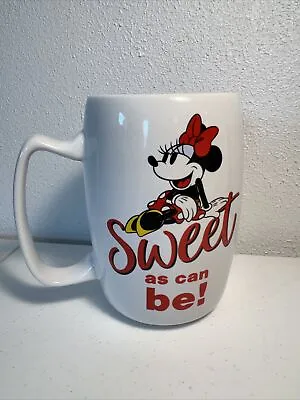 Minnie Mouse Disney Sweet As Can Be White Coffee Mug/cup Mickey • $15