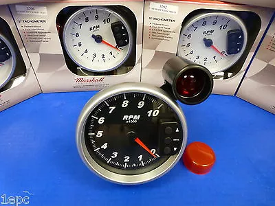 Marshall 3096 5  Tachometer 10000 RPM Memory Tach With Recal Shift Light • $149.98
