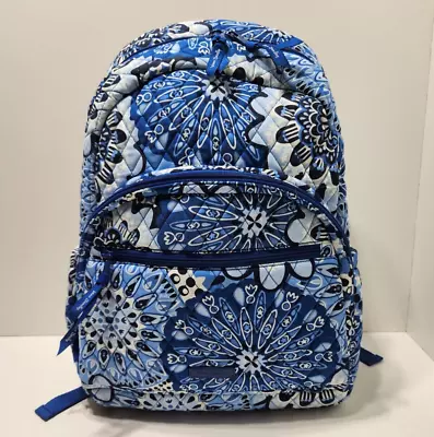 NWOT Vera Bradley Blue Star Medallion Quilted Backpack Book-bag • $79