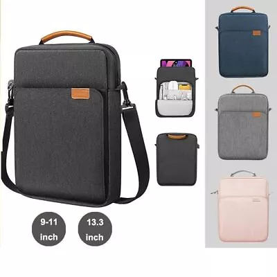 Crossbody Laptop Storage Tablet Case Shoulder Bag Handbag For IPad Galaxy Tab • £13.57