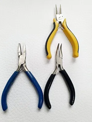 £5 • Buy Jewellery Making Pliers Set, Includes Bent Nose, Round Nose And D Shaped