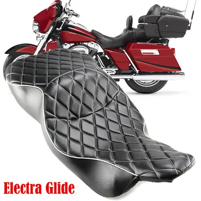 $201.83 • Buy Two-Up Driver Passenger Seat Low-Pro For Harley Touring Electra Glide 1997-2007