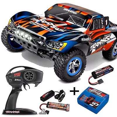 Traxxas Slash Orange 1/10 2WD Brushed Rtr + LED Light 1/10 Value Pack Lipoakku + • £310.76