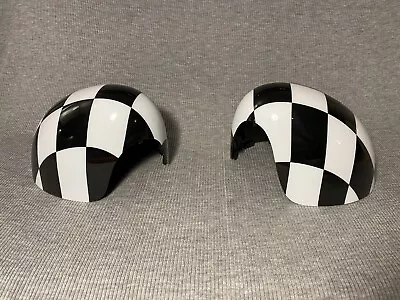 OEM Genuine Mini Cooper Checkered Mirror Covers SET OF TWO • $120