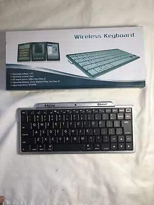 IHome Bluetooth Keyboard For IPad IPhone Mac - IH-IP2101 - Untested • $8.49