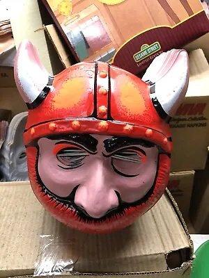 ERIK The Red Viking Halloween Mask Collegeville Vintage Halloween Masks MINT • $12.75