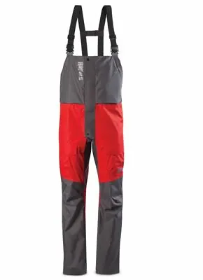 Rapala Rain Bib Grey Red Fishing Foul Weather Gear Rain Pants • $131.48