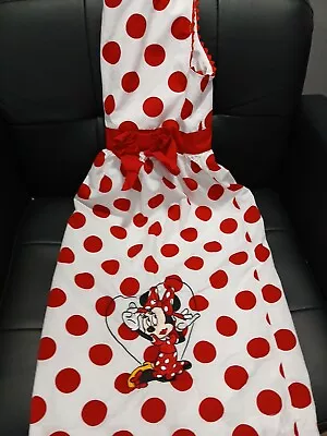 Disney Parks Minnie Mouse Women’s Red Polka Dot Dress L Womens Bow • $29.99