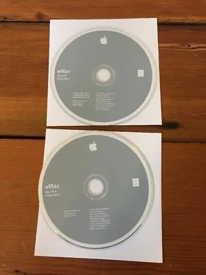 2002 EMac Mac OS X 10 10.2 Jaguar Macintosh Install Restore Software Discs CDs • $39.99