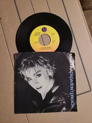 Madonna Papa Don't Preach /Pretender 45RPM Vinyl 1984 Vintage  • $5.75