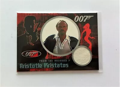 James Bond The Quotable Relic Costume Card CC5 Julian Glover Aristotle Kristatos • £29.99