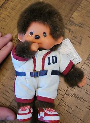 Vintage 70's Monchhichi Sekiguchi Japanese Baseball Outfit#10 Thumbsucker W/Tags • $90