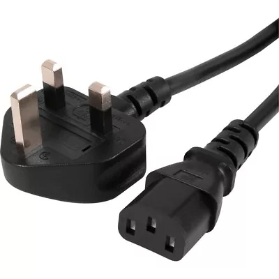 Kettle Lead 1.8M Metre UK Mains Power Plug To IEC C13 Cable Cord For PC Monitor • £4.99