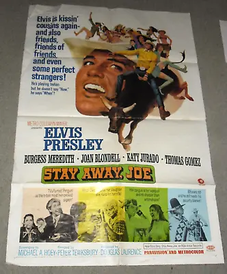Stay Away Joe Orig 1sh Movie Poster Elvis Presley  • $63.99