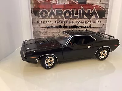 1:18 ERTL 1970 PLYMOUTH CUDA KING IF STREET 0105 Of 5000 BLACK MA# 375 • $79.99