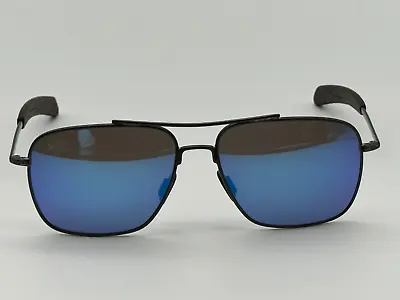 Maui Jim Island Life 57mm Polarized Gunmetal Blue Hawaii Len Sunglasses Mj76102D • $264.99