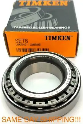 Timken Set 6 Set6  A6 (lm67048 Lm67010) Tapered Roller Bearing • $14.10