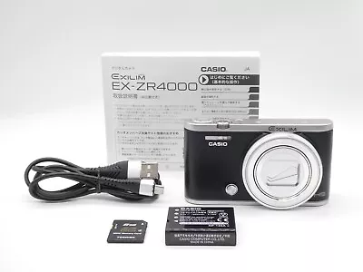[NEAR MINT+] CASIO EXILIM EX-ZR4000 HIGH SPEED Black 12.1MP Digital Camera • $349.99