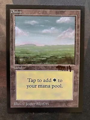 *** BETA Artist Proof - Plains C (Summer) *** NM+ Signed! - Old School Magic MtG • $329.56