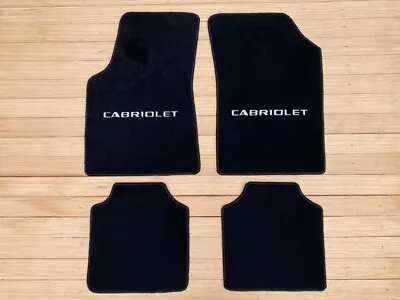 Fit For VW Golf Mk1 Cabriolet Velour Floor Mat Mats Carpet Black Set Of4 1974-82 • $132.99