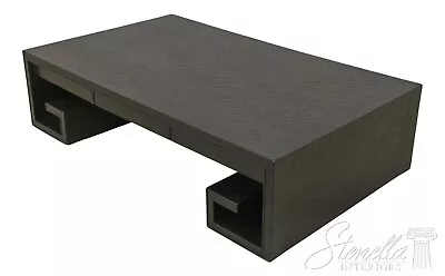 F59005EC: BAKER Modern Design Crackle Finish Coffee Table • $1395