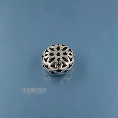 Sterling Silver Butterfly Perforated Flat Round Cushion Rondelle Bead 11mm 33097 • $5.99