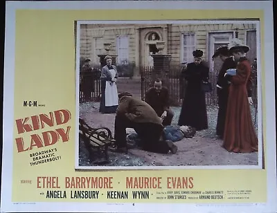 Kind Lady Lobby Card #6 1951 Ethel Barrymore Maurice Evans! • $5.29