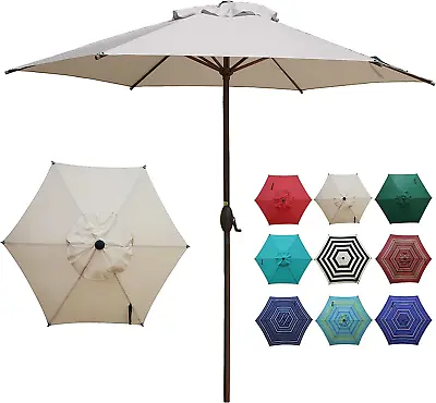 Abba Patio 9ft Patio Umbrella Outdoor Umbrella Table Market Umbrella With Pus... • $77.11