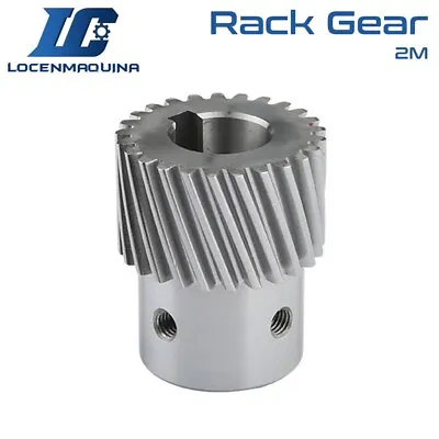 Helical Left Hand Rack Gear Pinion 2M 25 30 Teeth 45 50 55 Height Durable CNC • $74.25