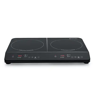 Induction Cooktop 2 Burner Electric Cooktop Induction Cooker Touch Screen 1800W • $91.39